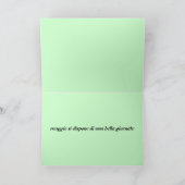 Italienische Happy Birthday Card Karte (Innenseite)