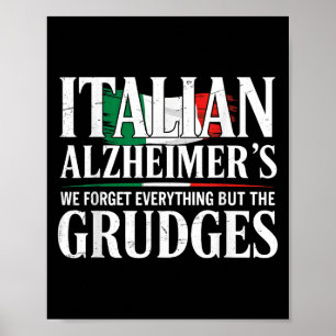Italienische Heimers wir vergessen alles außer der Poster