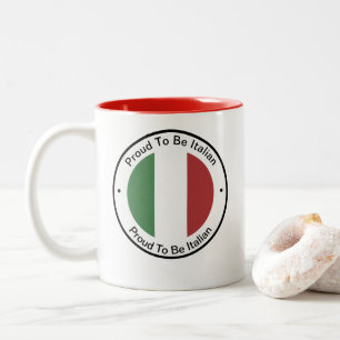 Italienische Heritage-Farben Italien Werbeartikel Zweifarbige Tasse
