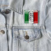 Italienische Hochglanzflagge Button (Beispiel)