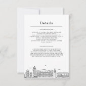 Italienische Hochzeit | Gästedaten Einladung (Vorderseite)