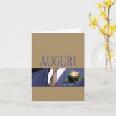 Italienische Hochzeit Glückwünsche Karte (Gelbe Blume)