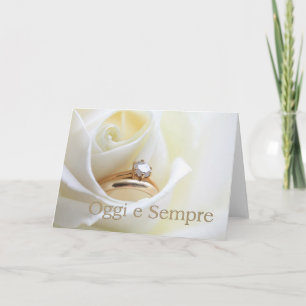 Italienische Hochzeit Glückwünsche Karte