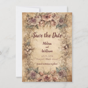 Italienische Hochzeit im Vintage-Stil Save The Date