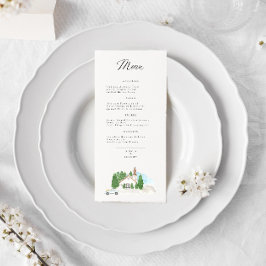 Italienische Hochzeit Menükarte