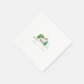 Italienische Hochzeit Serviette (Ecke)