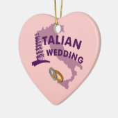 Italienische Hochzeits-Verzierung Keramikornament (Links)
