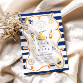 Italienische Hochzeitsdoodles Save The Date