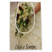 Italienische Hochzeitsgeschenktasche für Glückwüns Mittlere Geschenktüte (Vorderseite)