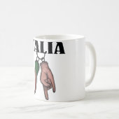 ITALIENISCHE HORN-KAFFEETASSE, TASSE MIT (VorderseiteRechts)