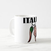 ITALIENISCHE HORN-KAFFEETASSE, TASSE MIT (Vorderseite Links)