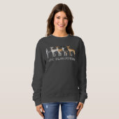 Italienische Hunde-Cartoon-Hunde mit individuellem Sweatshirt (Vorne ganz)