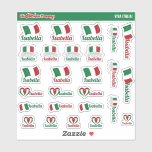 Italienische Individuelle Name Labels   Italien