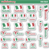 Italienische Individuelle Name Labels | Italien (Vorderseite)
