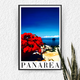Italienische Insel Panarea - Blue Mediterranean St Poster