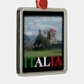 italienische/italienische Verzierung Silbernes Ornament (Rechts)