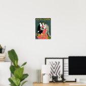 Italienische Jugendstil-Mode-Werbung Poster (Heimbüro)