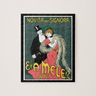 Italienische Jugendstil-Mode-Werbung Puzzle