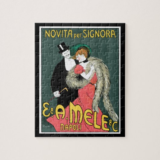 Italienische Jugendstil-Mode-Werbung Puzzle (Vertikal)