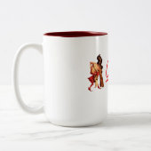 Italienische Kaffee-Tasse Barberas Zweifarbige Tasse (Links)