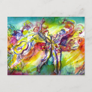 ITALIENISCHE KARNIVAL / Tanz, Musik, Theater Postkarte
