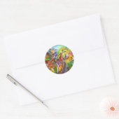 ITALIENISCHE KARNIVAL / Tanz, Musik, Theater Runder Aufkleber (Umschlag)