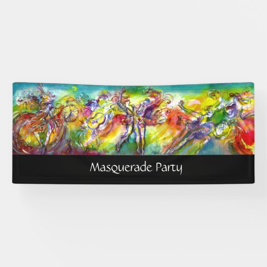 ITALIENISCHE KARNIVAL / Venezianische Masquerade, Banner (Horizontal)