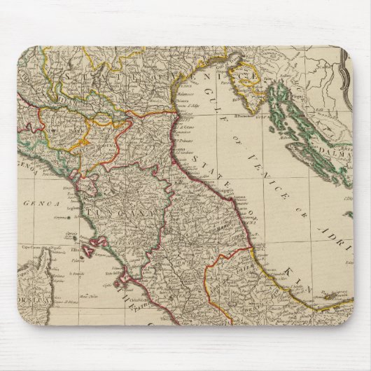 Italienische Karte Atlas Mousepad (Vorne)