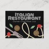 Italienische Karte für Pasta Truck Restaurant (Vorderseite)