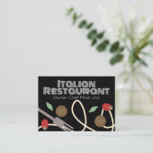 Italienische Karte für Pasta Truck Restaurant (Stehend Vorderseite)
