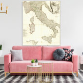 Italienische Karte Leinwanddruck (Insitu (Wohnzimmer))