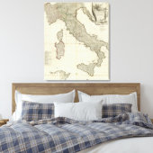 Italienische Karte Leinwanddruck (Insitu (Schlafzimmer))