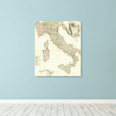 Italienische Karte Leinwanddruck (Insitu (Holzboden))