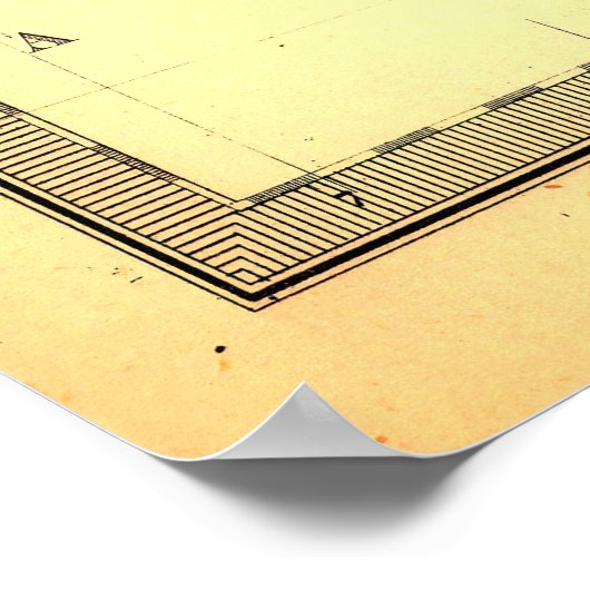 Italienische Karte Poster (Ecke)