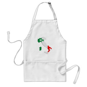 Italienische Karte Schürze