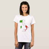 Italienische Karte T-Shirt (Vorne ganz)