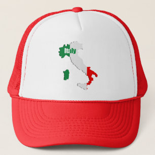 Italienische Karte Truckerkappe