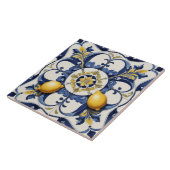 Italienische Keramik Lemons Tile White Fliese (Seite)