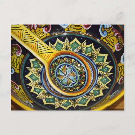 Italienische Keramik Postkarte (Vorderseite)
