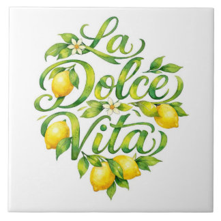 Italienische Keramik-Zitrone La Dolce Vita Fliese