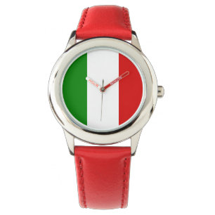 Italienische Kinderuhr - Die Flagge Italiens Armbanduhr