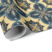 Italienische klassische Boden-Motiv-nahtloses Geschenkpapier (Rolleneckpunkt)