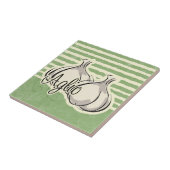 Italienische Knoblauch-Fliese Trivet Fliese (Seite)