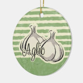 Italienische Knoblauch-Verzierung Keramikornament (Links)