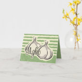 Italienische Knoblauchkarte Karte (Gelbe Blume)