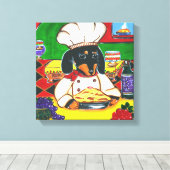 ITALIENISCHE KOCH DACKEL LEINWANDDRUCK (Insitu (Holzboden))