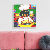 ITALIENISCHE KOCH DACKEL LEINWANDDRUCK (Insitu (Wohnzimmer))