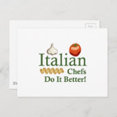 ITALIENISCHE KÖCHE POSTKARTE (Vorne/Hinten)