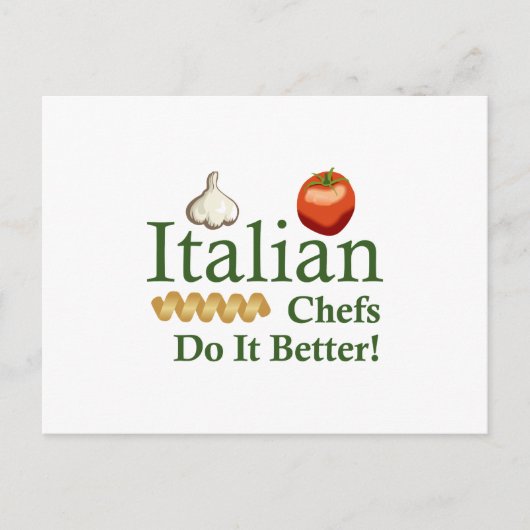ITALIENISCHE KÖCHE POSTKARTE (Vorderseite)