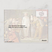 Italienische Komiker von Antoine Watteau Postkarte (Rückseite)